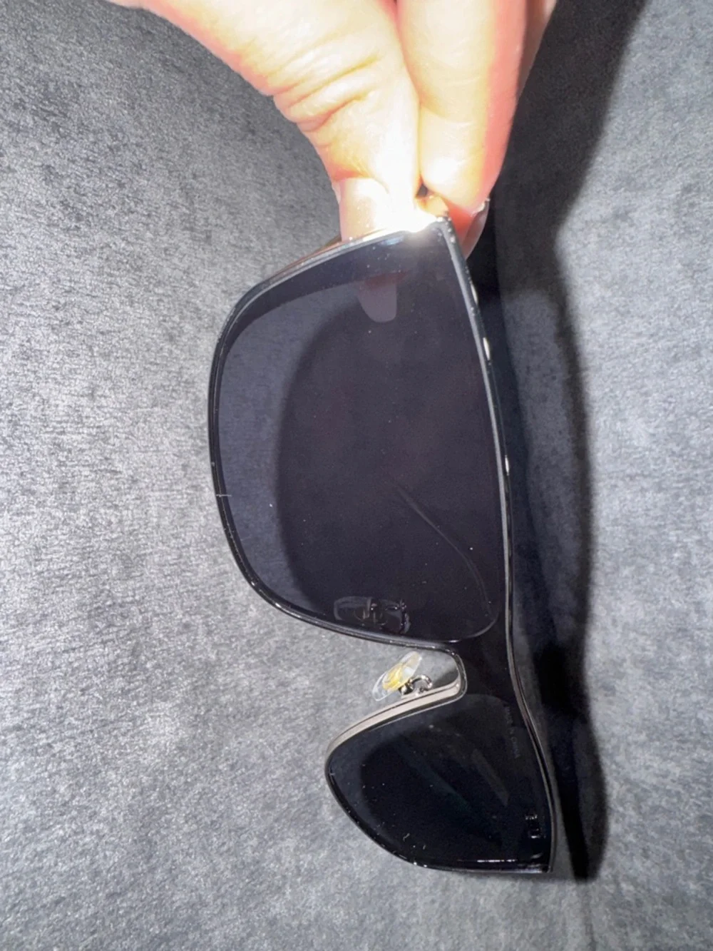 Black & Silver Shield Sunglasses Unisex NIB